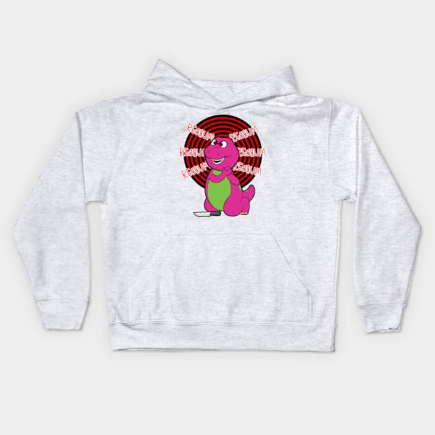 Barney Redrum! Kids Hoodie by lilmousepunk